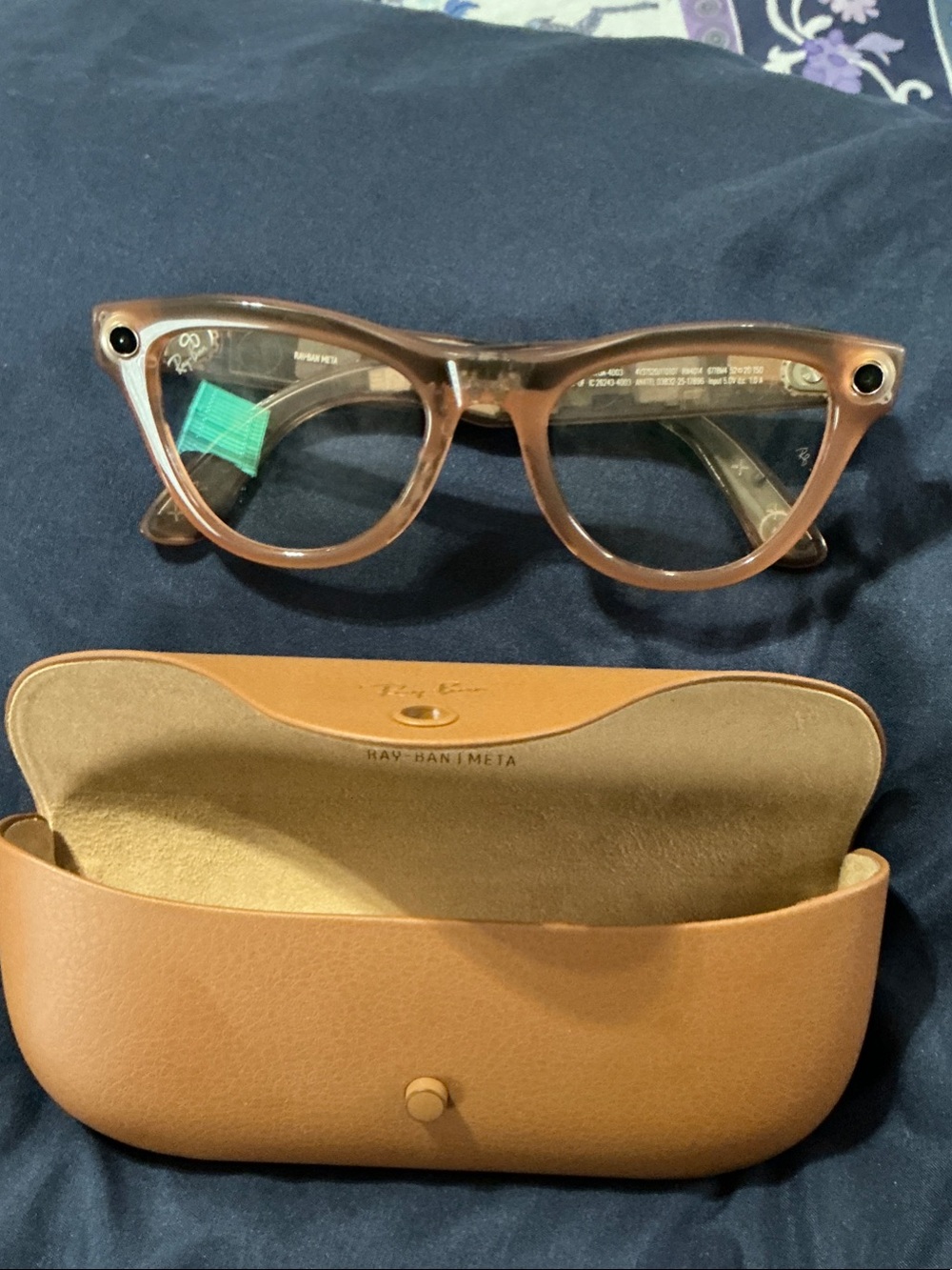 Ray-Ban Brown/Tan Hard Sunglasses Case